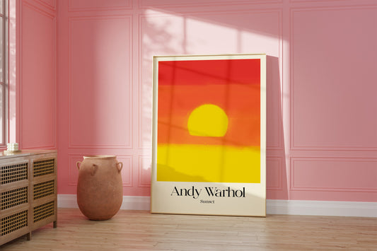 Andy Warhol: Orange Sunset Poster