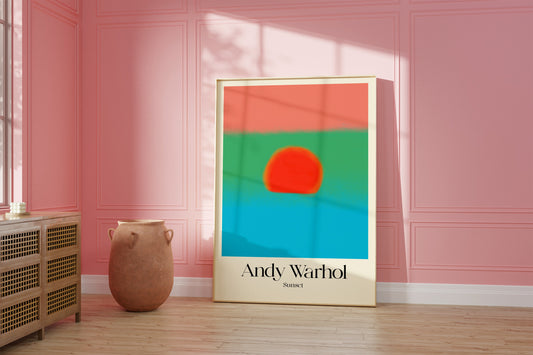 Andy Warhol: Blue + Green Sunset Poster