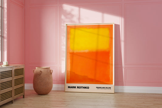 Mark Rothko: Orange + Yellow Poster