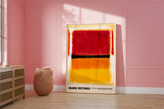 Mark Rothko: Untitled (Violet, Black, Orange, Yellow on White and Red) Poster