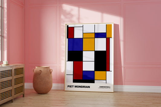 Piet Mondrian: Composition A Poster