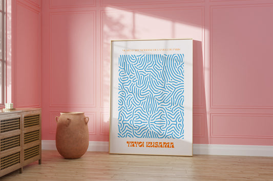 Yayoi Kusama: Blue Lines Poster