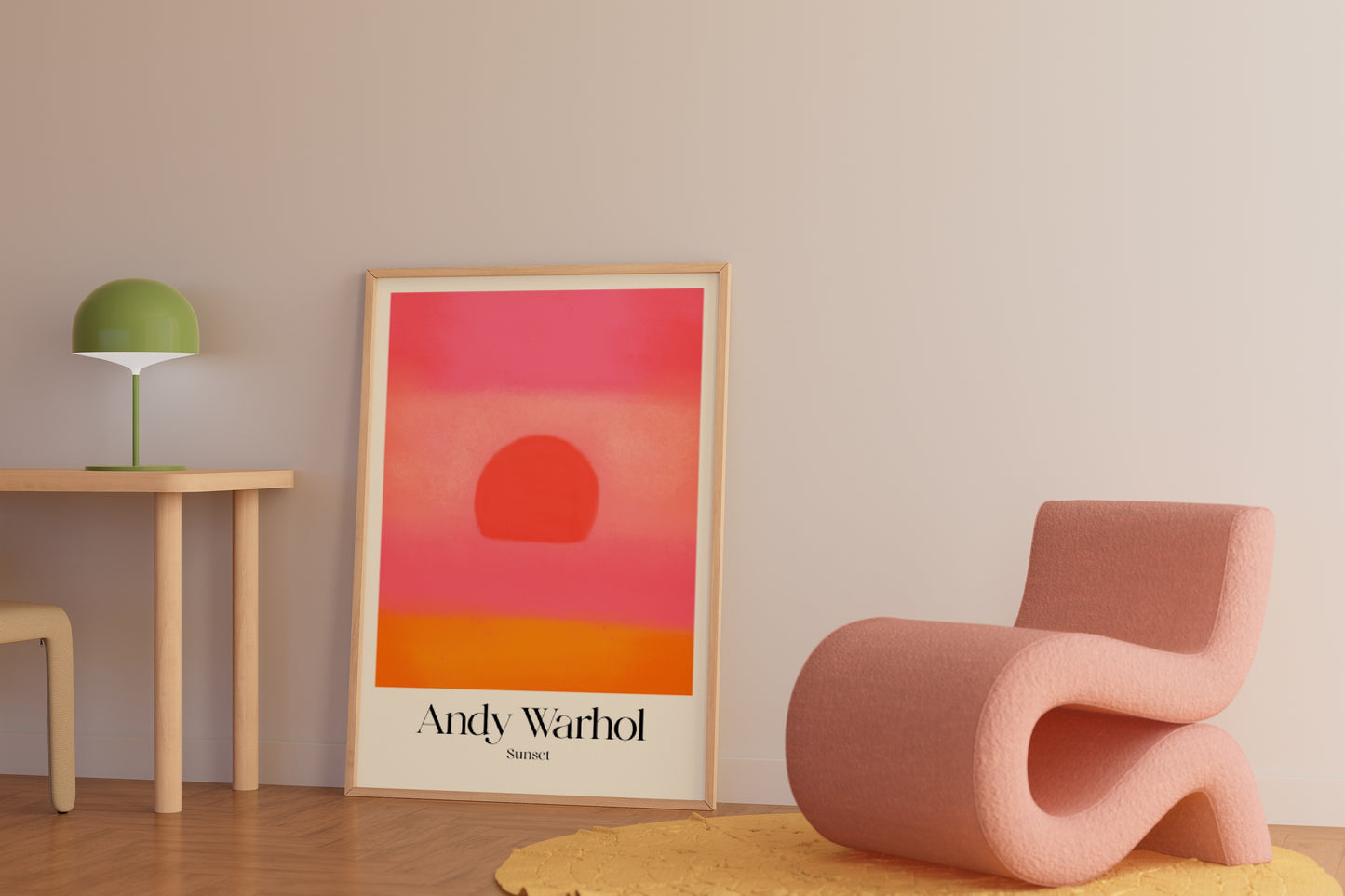 Andy Warhol: Pink Sunset Poster
