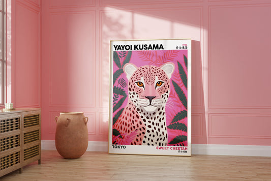 Yayoi Kusama: Pink Cheetah Poster